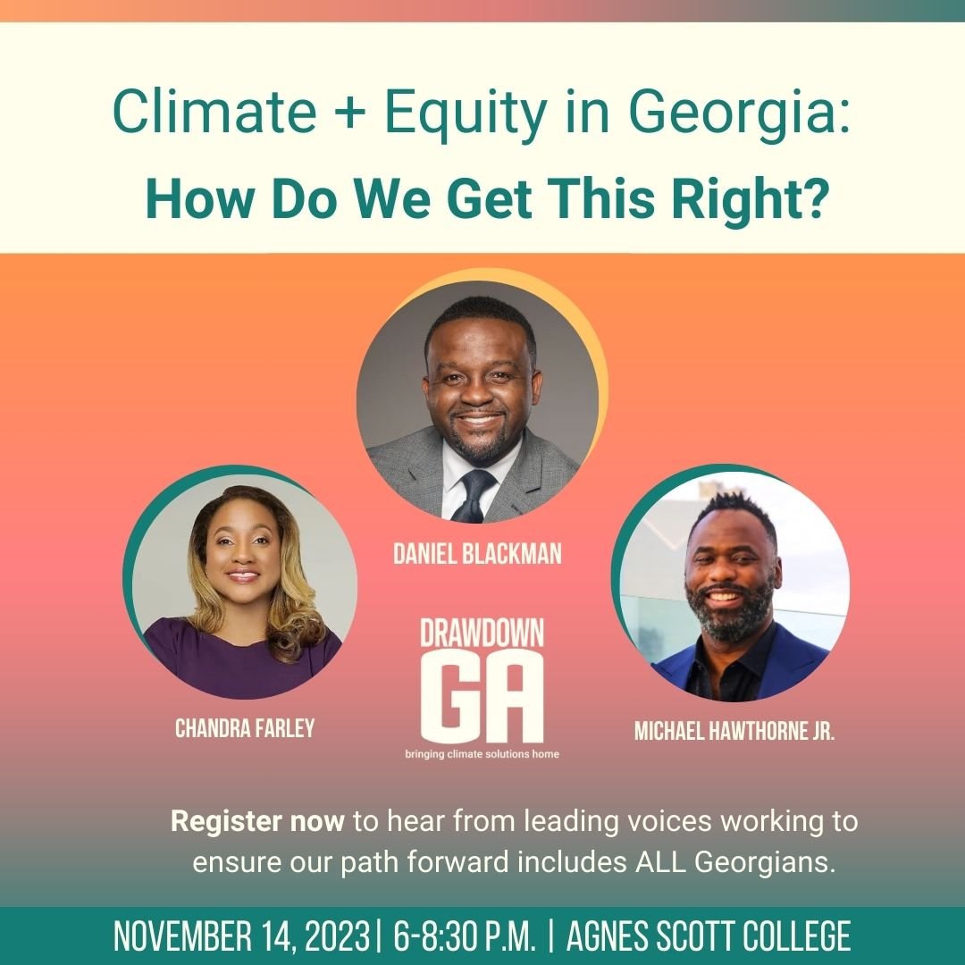 Register Now: Climate + Equity in Georgia: How Do We Get This Right?