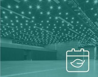 Interior of an empty convention center