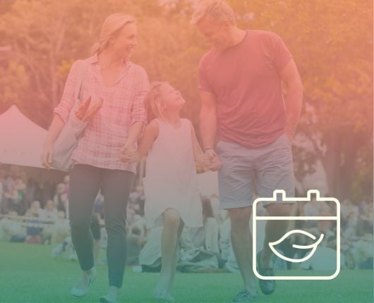 Family at an outdoor event